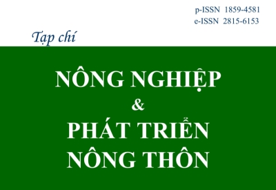 TẠP CHÍ NÔNG NGHIỆP & PHÁT TRIỂN NÔNG THÔN